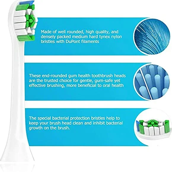 36 SONICARE REPLACEMENT HEADS ELECTRIC BRUSH HEAD COMPATIBLE WITH SNAP-ON MODELS - Picture 5 of 15